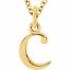 85780:70006:P 14kt Yellow "c" Lowercase Initial 16" Necklace