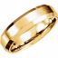 51213:163:P 14kt Yellow 6mm Beveled Edge Band with Satin Finish Size  4