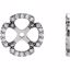 85761:60001:P 14kt White 1/5 CTW Diamond Earring Jackets