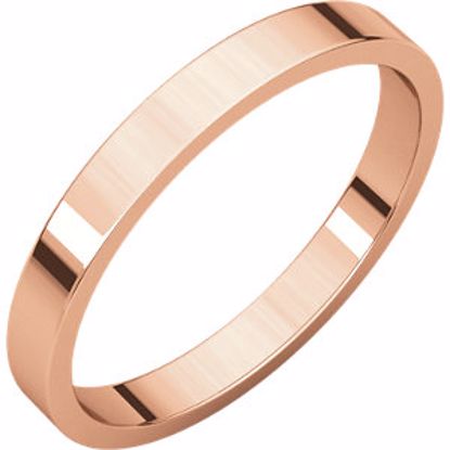 F11:207:P 14kt Rose 2.5mm Flat Band