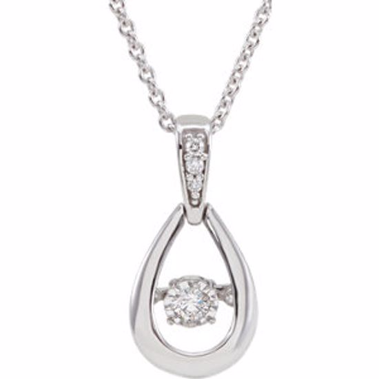 651341:60000:P 14kt White 1/6 CTW Diamond 18" Mystara® Necklace