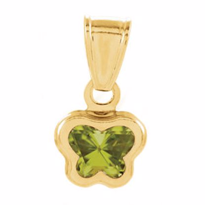 651370:107:P 14kt Yellow August CZ Birthstone Pendant
