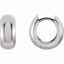 21647:234297:P 14kt White Hinged Earring
