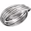 5726:100:P 14kt White 6-Band Rolling Ring Size 5.5