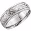 50679:600290:P Palladium 7mm Comfort Fit Design Band Size 8