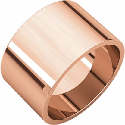 F10:450650:P 14kt Rose 12mm Flat Band