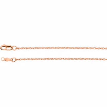CH471:105:P 14kt Rose 1.25mm Rope 16" Chain