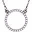 84155:101:P 14kt White 1/6 CTW Diamond 16" Necklace