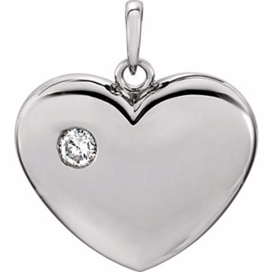 85894:102:P 14kt White 1/6 CTW Diamond Heart Pendant