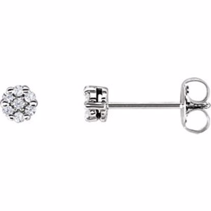 651471:60002:P 14kt White 1/10 CTW Diamond Earrings