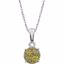 651454:60002:P 14kt White 1/5 CTW Yellow Diamond 18" Necklace