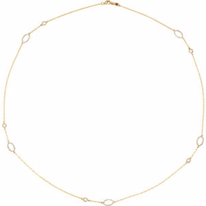 651453:60001:P 14kt Yellow 1/2 CTW Diamond 24" Necklace