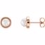 85910:102:P 14kt Rose 5.5-6mm Freshwater Cultured Pearl Earrings