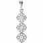 651431:60000:P 14kt White 3/8 CTW Diamond Cluster Pendant
