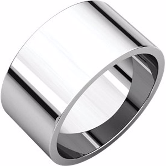F5.5:1389460:P Sterling Silver 10mm Flat Band