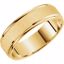 51281:1105:P 10kt Yellow 6mm Satin Finished Light Band Size 10.5