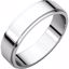 FE9:32949:P Sterling Silver 5mm Flat Edge Band