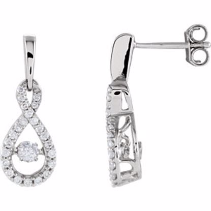 651546:60000:P 14kt White 3/8 CTW Diamond Infinity-Style Mystara® Earrings