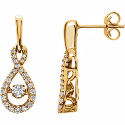 651546:60001:P 14kt Yellow 3/8 CTW Diamond Infinity-Style Mystara® Earrings