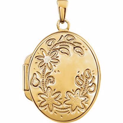21952:238962:P Yellow Gold Plated Sterling Silver Oval Locket