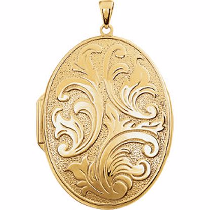 2689:116020:P Yellow Gold Plated Sterling Silver Oval Locket