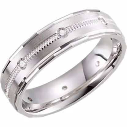 651397:108:P Design 6mm 1/6 CTW Diamond Band Size 8