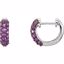 651525:101:P 14kt White Amethyst Earrings