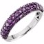 651524:101:P 14kt White Amethyst Ring