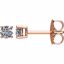 1874:70081:P 14kt Rose 1/4 CTW Diamond Earrings