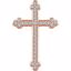 651391:114:P 14kt Rose 1 CTW Diamond Cross Pendant