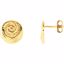 85990:1001:P 14kt Yellow 12mm Swirl Stud Earrings