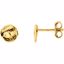 85987:1001:P 14kt Yellow Textured Earrings