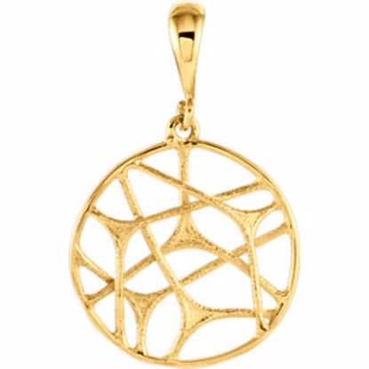 86000:1000:P 14kt White Web Pendant