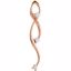 85972:106:P 14kt Rose 1/2 CTW Diamond 3-Stone Freeform Pendant