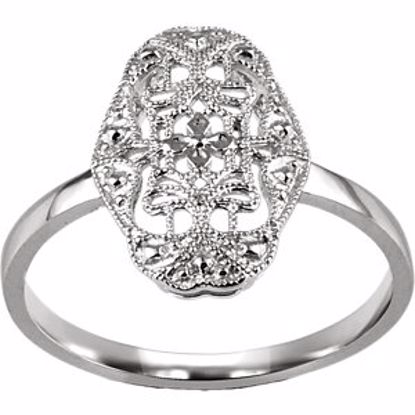 651561:60000:P 14kt White Filigree Ring Mounting