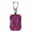 85861:110:P 14kt White Pink Tourmaline Pendant