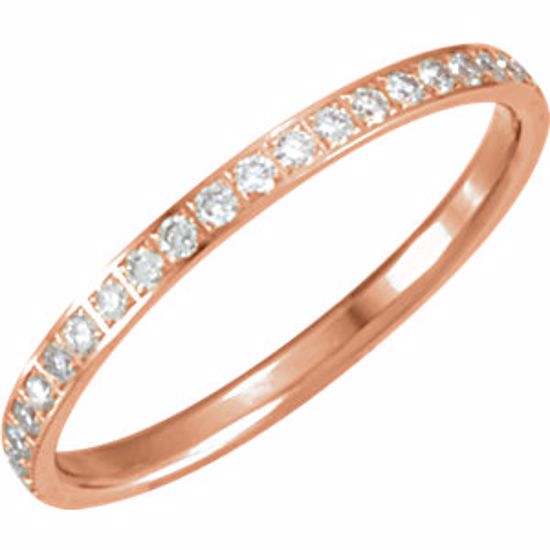 651019:210:P 14kt Rose 3/8 CTW Diamond Eternity Band Size 8