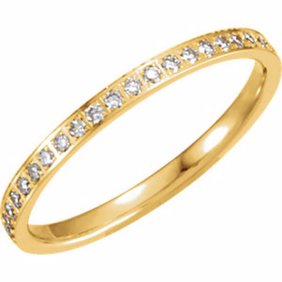 651019:212:P 14kt Yellow 3/8 CTW Diamond Eternity Band Size 8