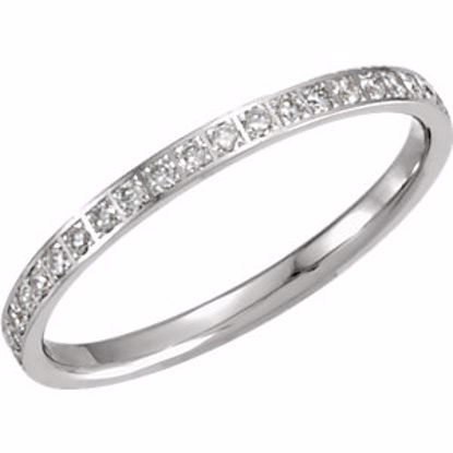 651019:205:P 14kt White 3/8 CTW Diamond Eternity Band Size 5