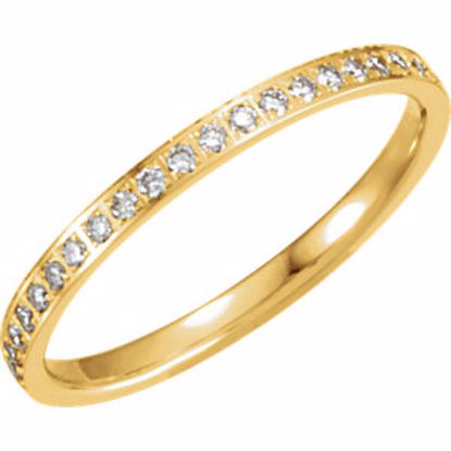 651019:206:P 14kt Yellow 3/8 CTW Diamond Eternity Band Size 5