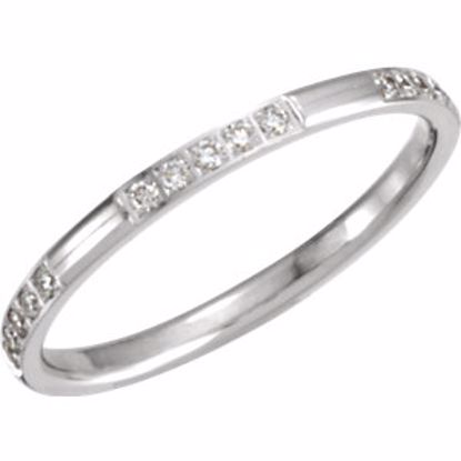 651021:105:P 14kt White 1/6 CTW Diamond Eternity Band Size 5