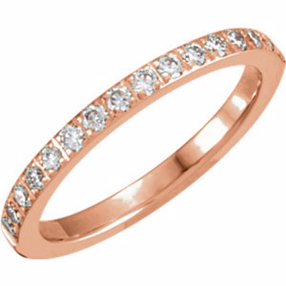 651020:306:P 14kt Rose 1/3 CTW Diamond Anniversary Band