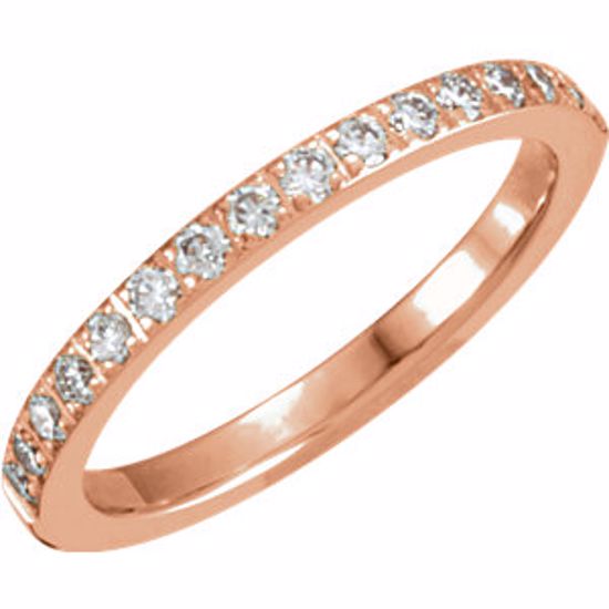 651020:306:P 14kt Rose 1/3 CTW Diamond Anniversary Band