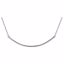 86049:1001:P 14kt White Curved Bar 16-18" Necklace