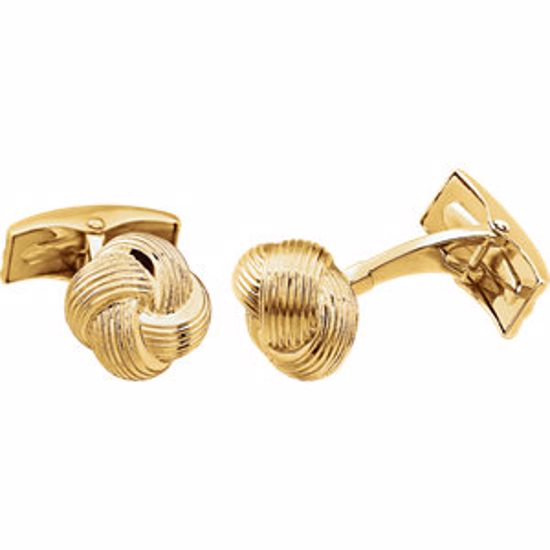 651599:1000:P Knot Cuff Links