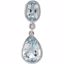 651602:101:P 14kt White Aqua & .006 CTW Diamond Pendant