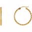 86062:1000:P Diamond Cut Hoop Earrings
