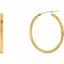 86058:1000:P Diamond Cut Hoop Earrings