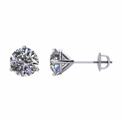 66234:60035:P Platinum 1 1/2 CTW Diamond Earrings