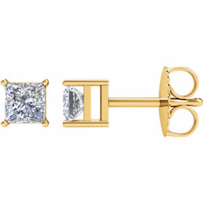 66231:60018:P 14kt Yellow 1/4 CTW Diamond Earrings